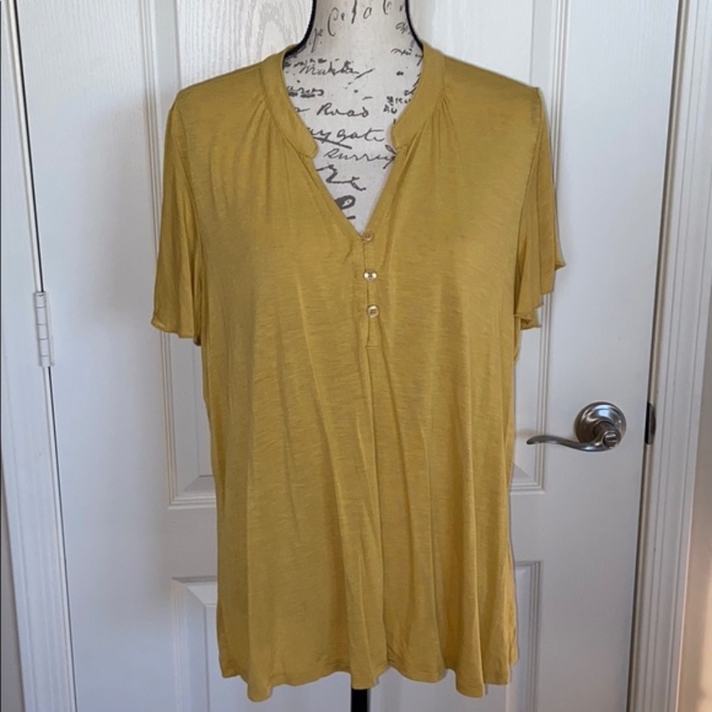 Mustard ModCloth Top 2X